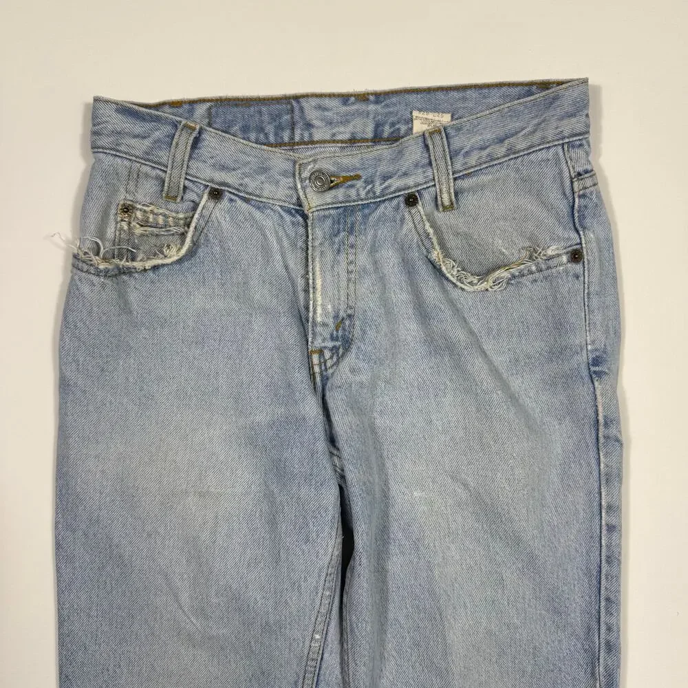 Vintage Levi’s 550 Jeans Light Wash Distressed USA 29x25 Y2K - Picture 3 of 8